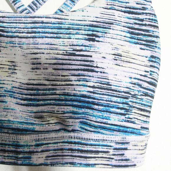 Lululemon Energy Bra Blurry Belle Multi Strappy Criss Cross Luxtreme Size 6 - Picture 4 of 12